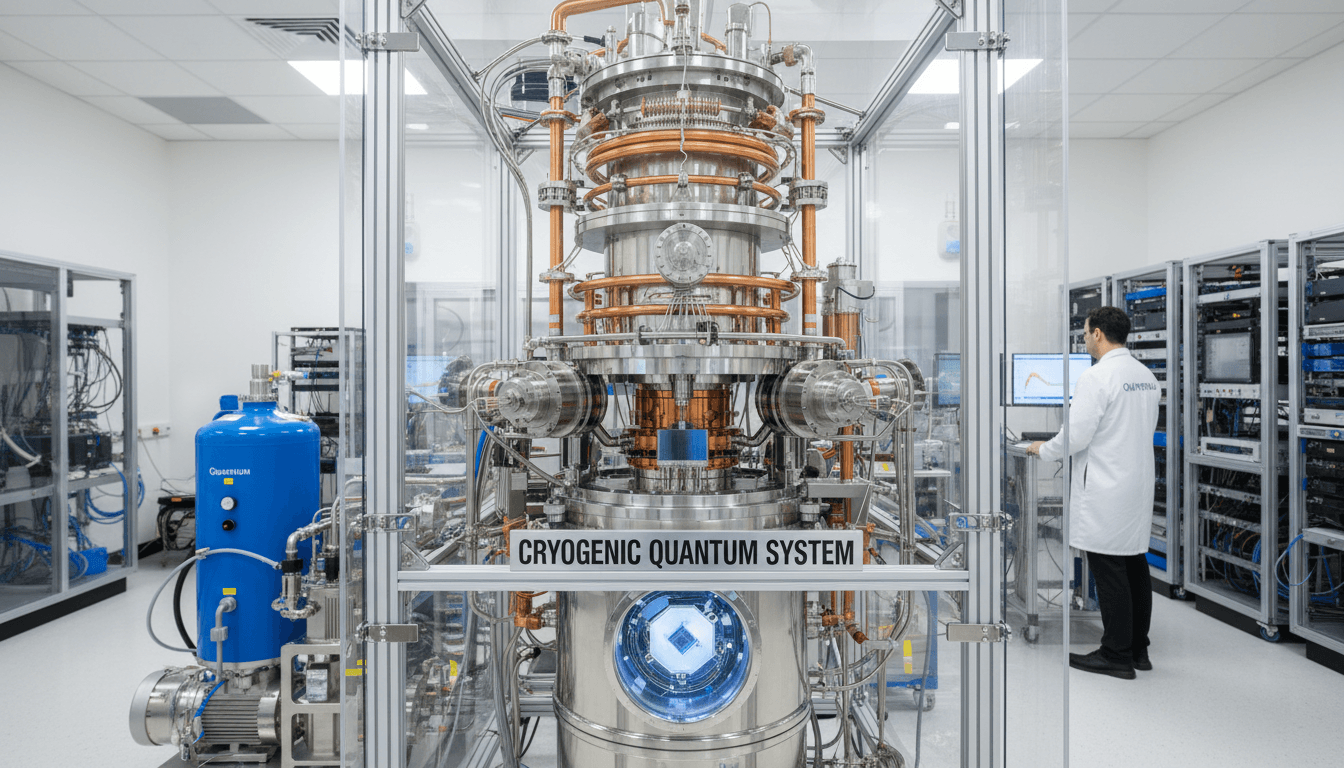 Superconducting quantum processor with cryogenic cooling system