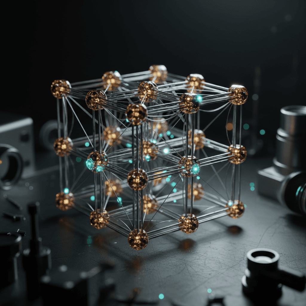 Quantum memory storage component with crystalline structure