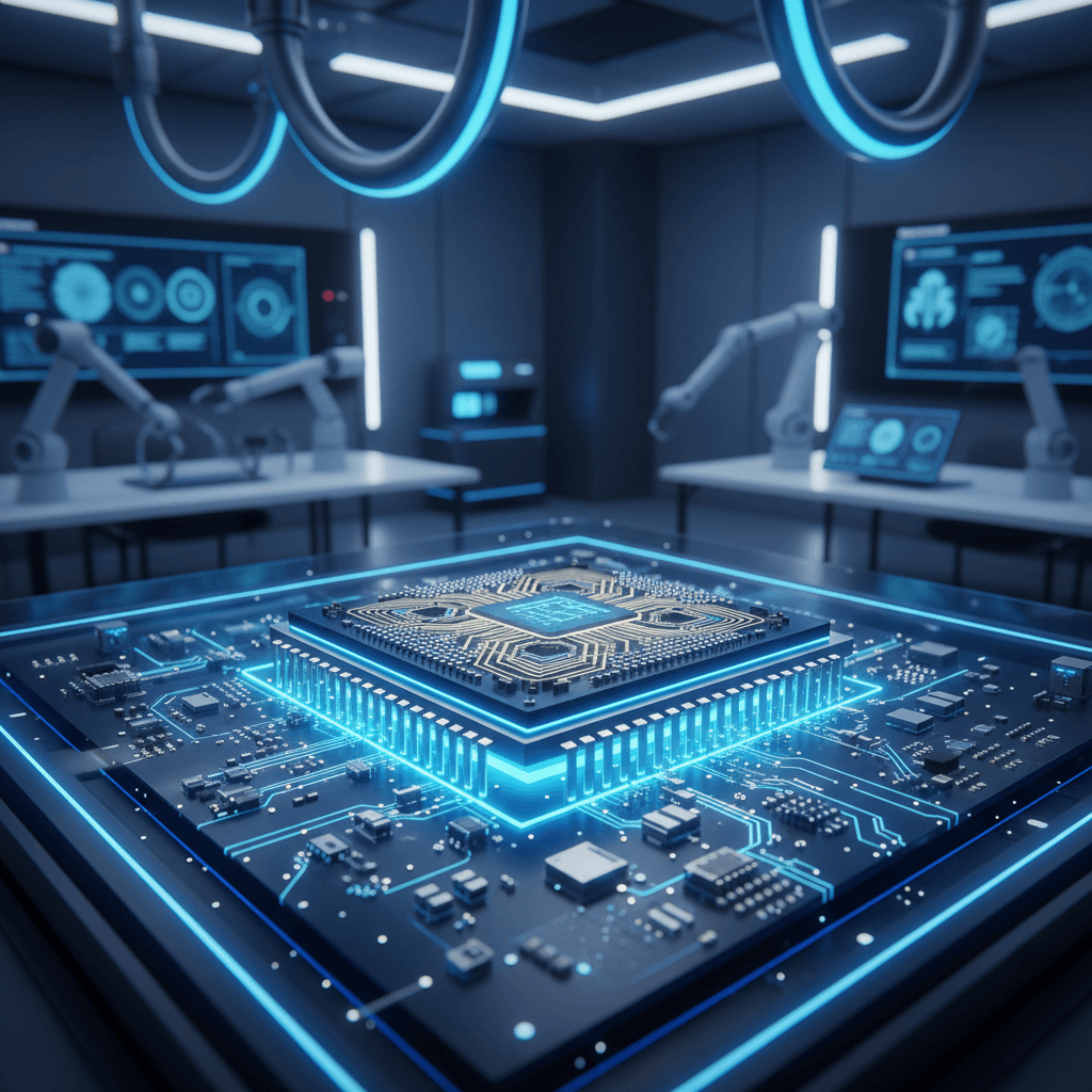 PolariQon quantum processor integrated circuit
