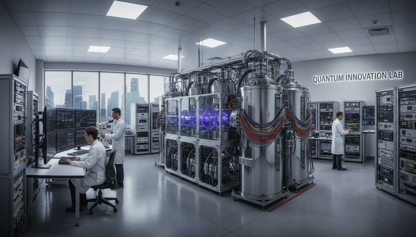 PolariQon quantum platform hardware and computing systems in a modern research laboratory setting