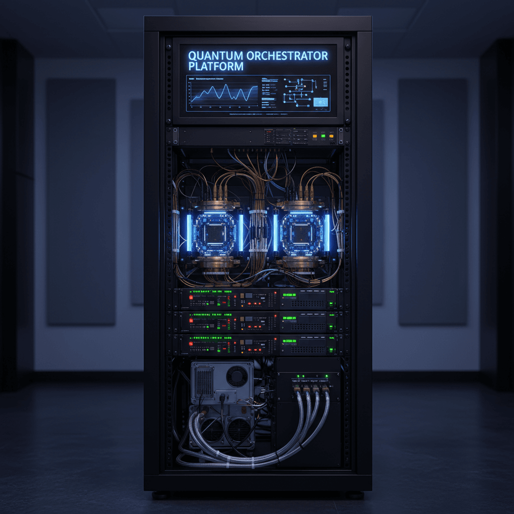 Full quantum platform system integration and monitoring