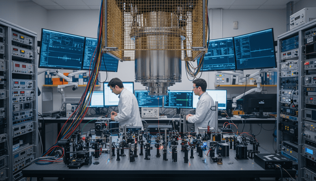 PolariQon quantum platform hardware with integrated optical and control systems